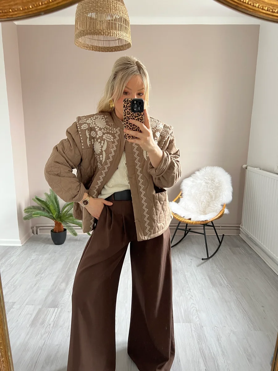 LA VESTE TAUPE BOHEME – Image 6