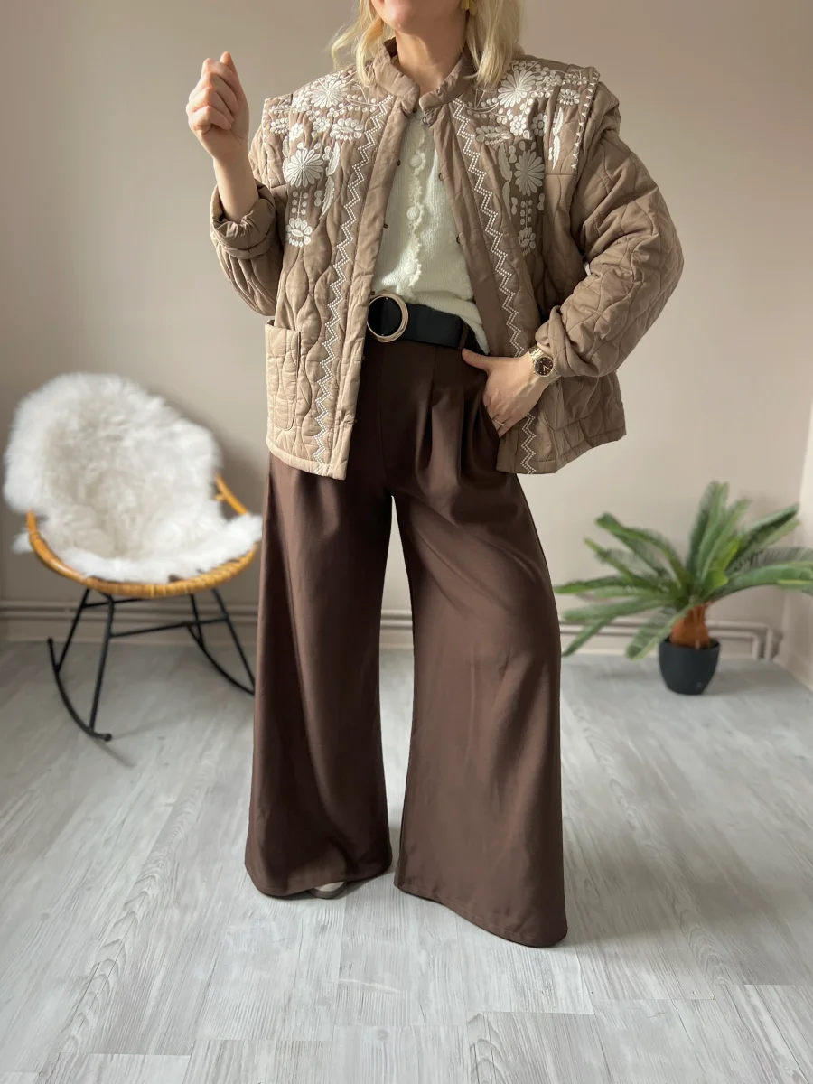LA VESTE TAUPE BOHEME – Image 2