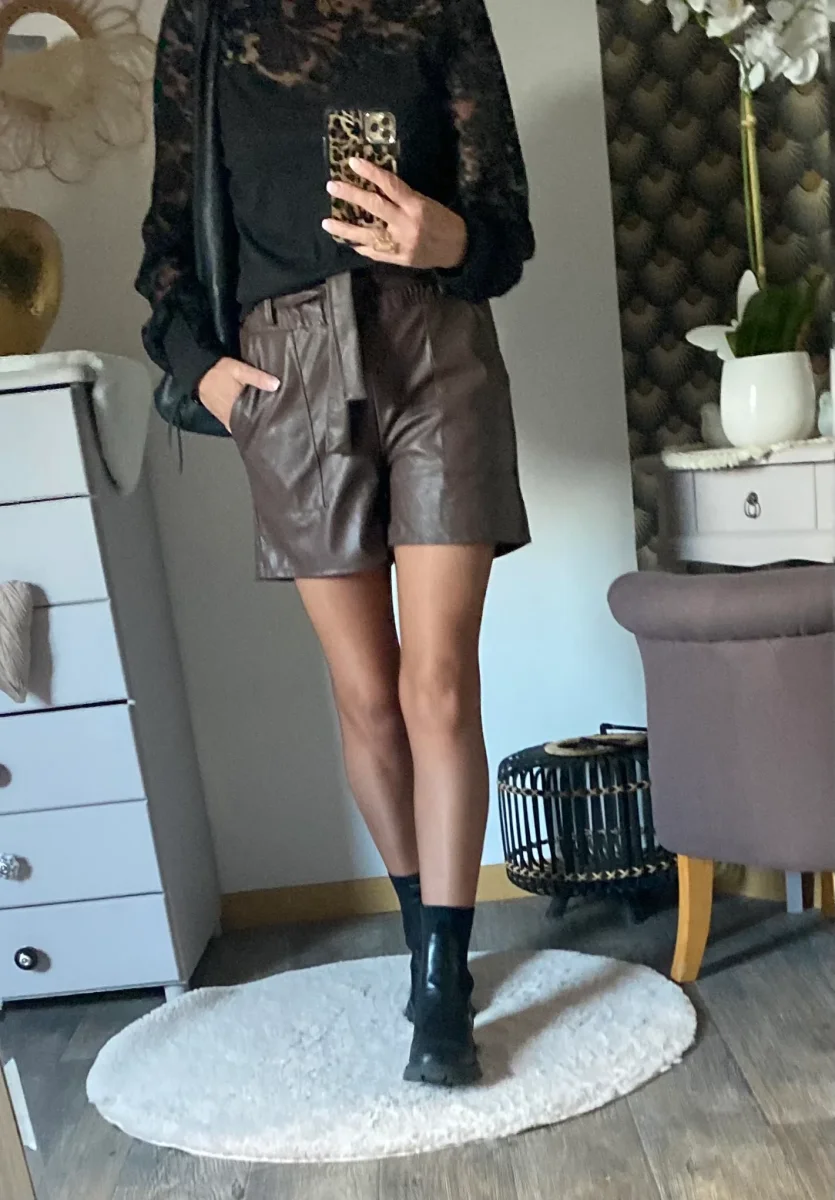 SHORT SIMILI PABLO CHOCOLAT S/M/L/XL/XXL