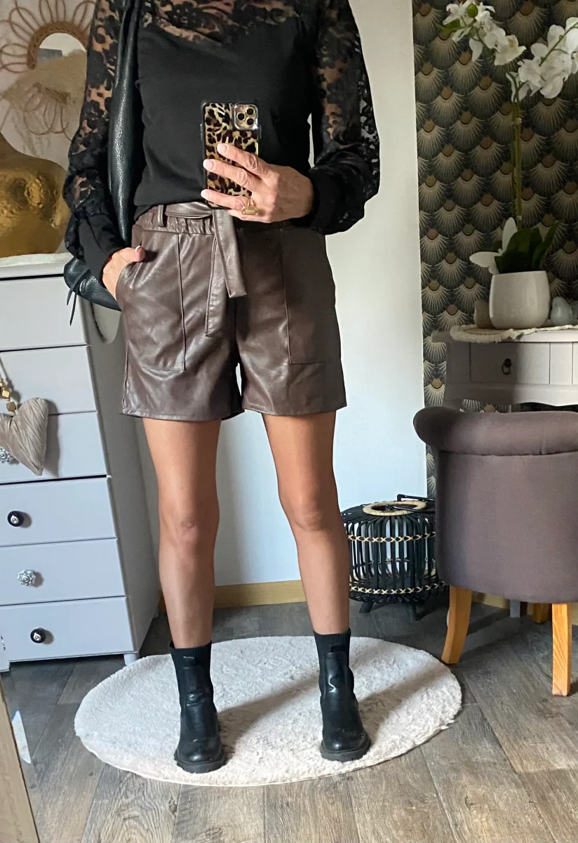 SHORT SIMILI PABLO CHOCOLAT S/M/L/XL/XXL - Image 6