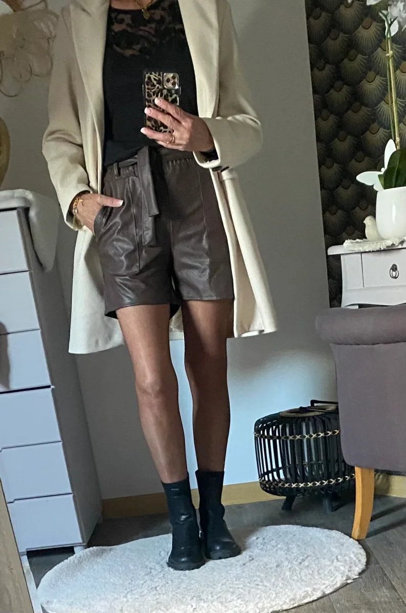 SHORT SIMILI PABLO CHOCOLAT S/M/L/XL/XXL - Image 7