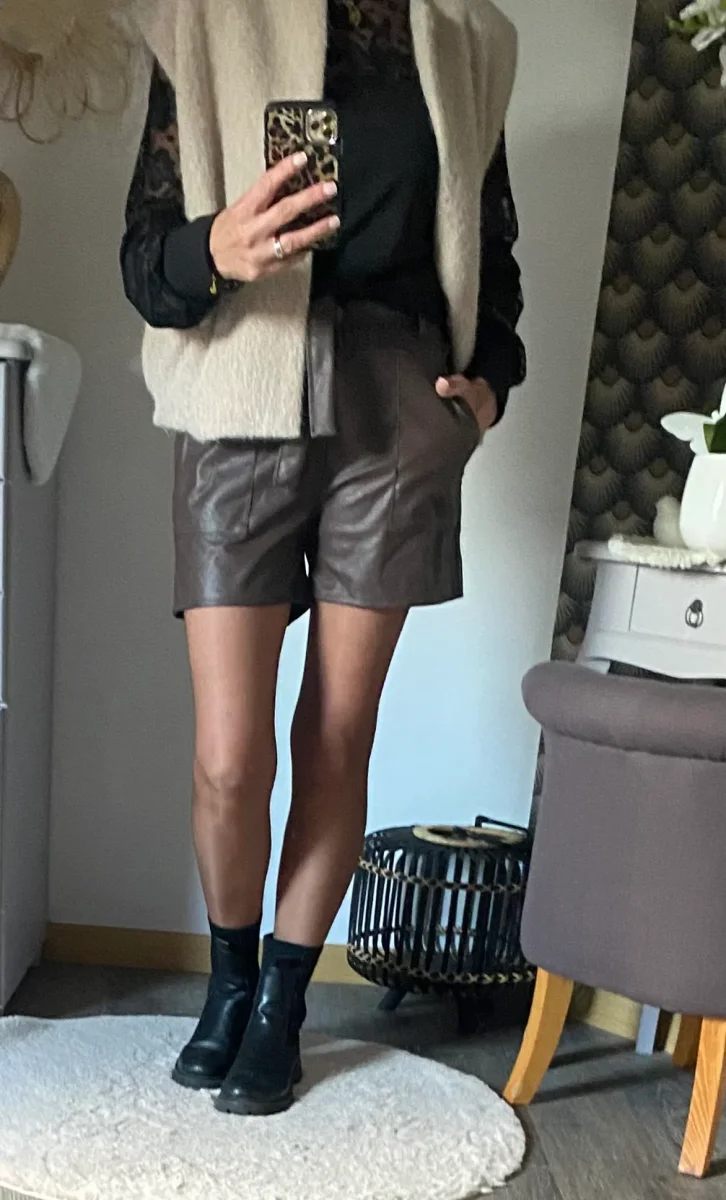 SHORT SIMILI PABLO CHOCOLAT S/M/L/XL/XXL - Image 5