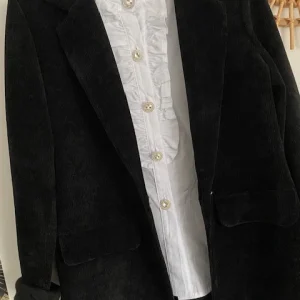 VESTE VELOUR ELISABETH NOIRE  36/42