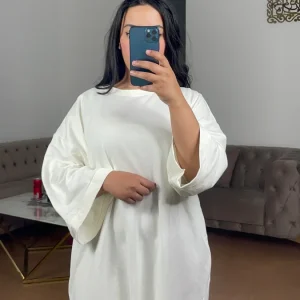 Robe tee shirt courte Souk blanche