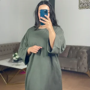 Robe tee shirt courte Souk Kaki