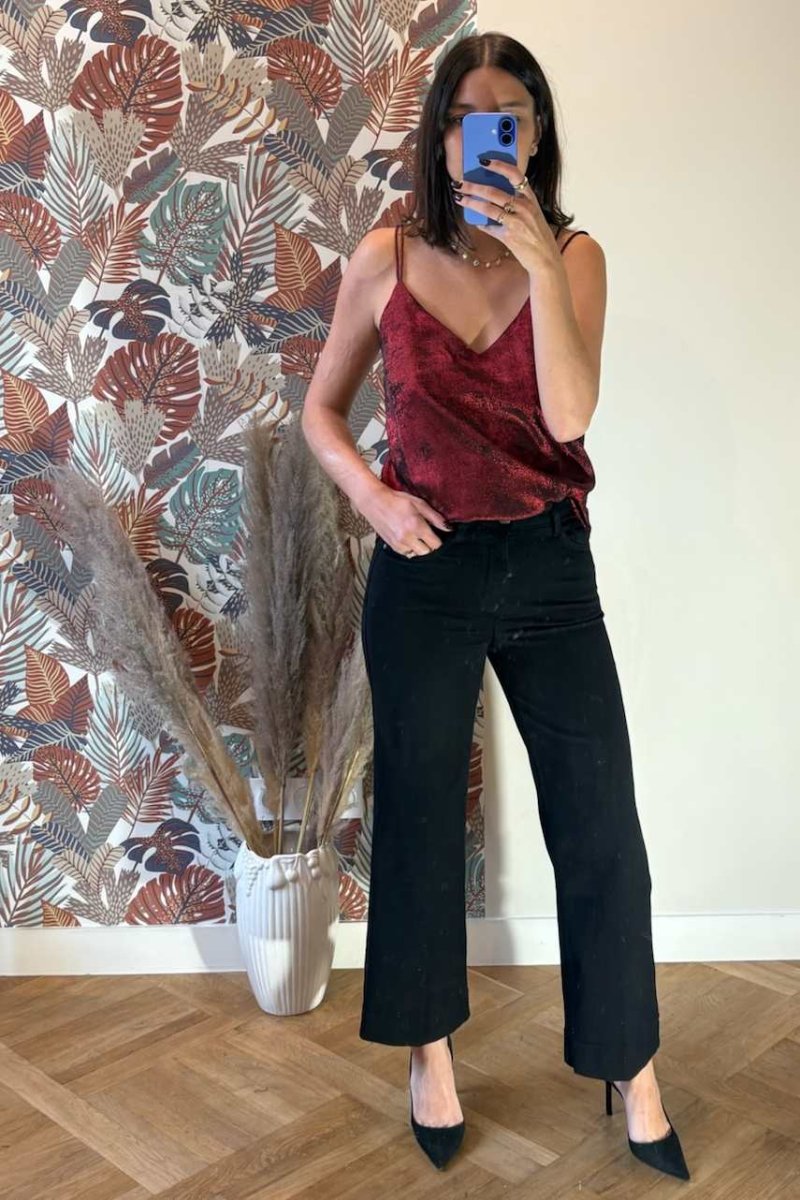 débardeur fluide noir ou rouge bordeaux – Image 4