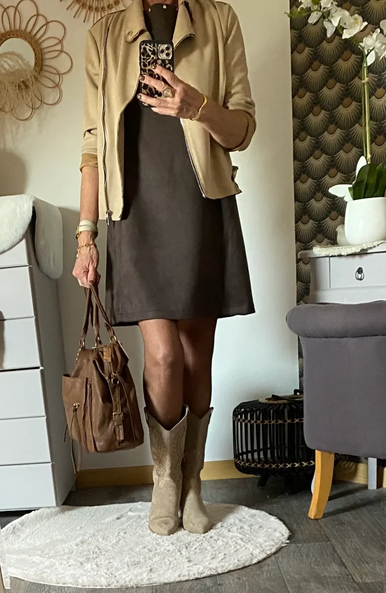 ROBE SCHAMING CHOCOLAT TAILLES: S/M/L - Image 5