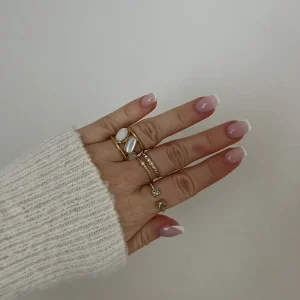LA BAGUE NACRÉE BLANCHE