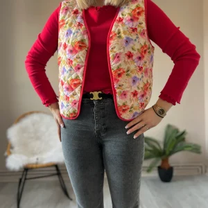 LE GILET RÉVERSIBLE SPRING ROUGE