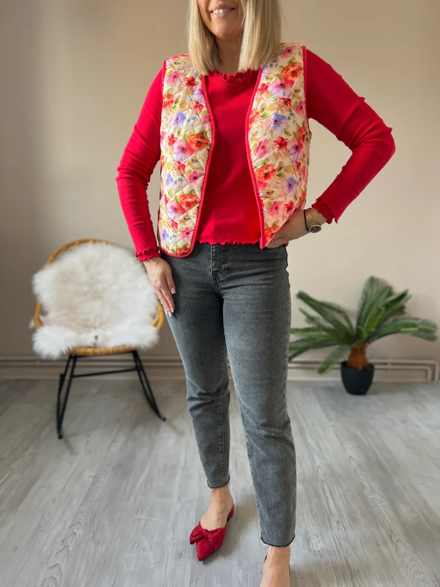 LES SLING BACK ROUGE NOEUD - Image 5