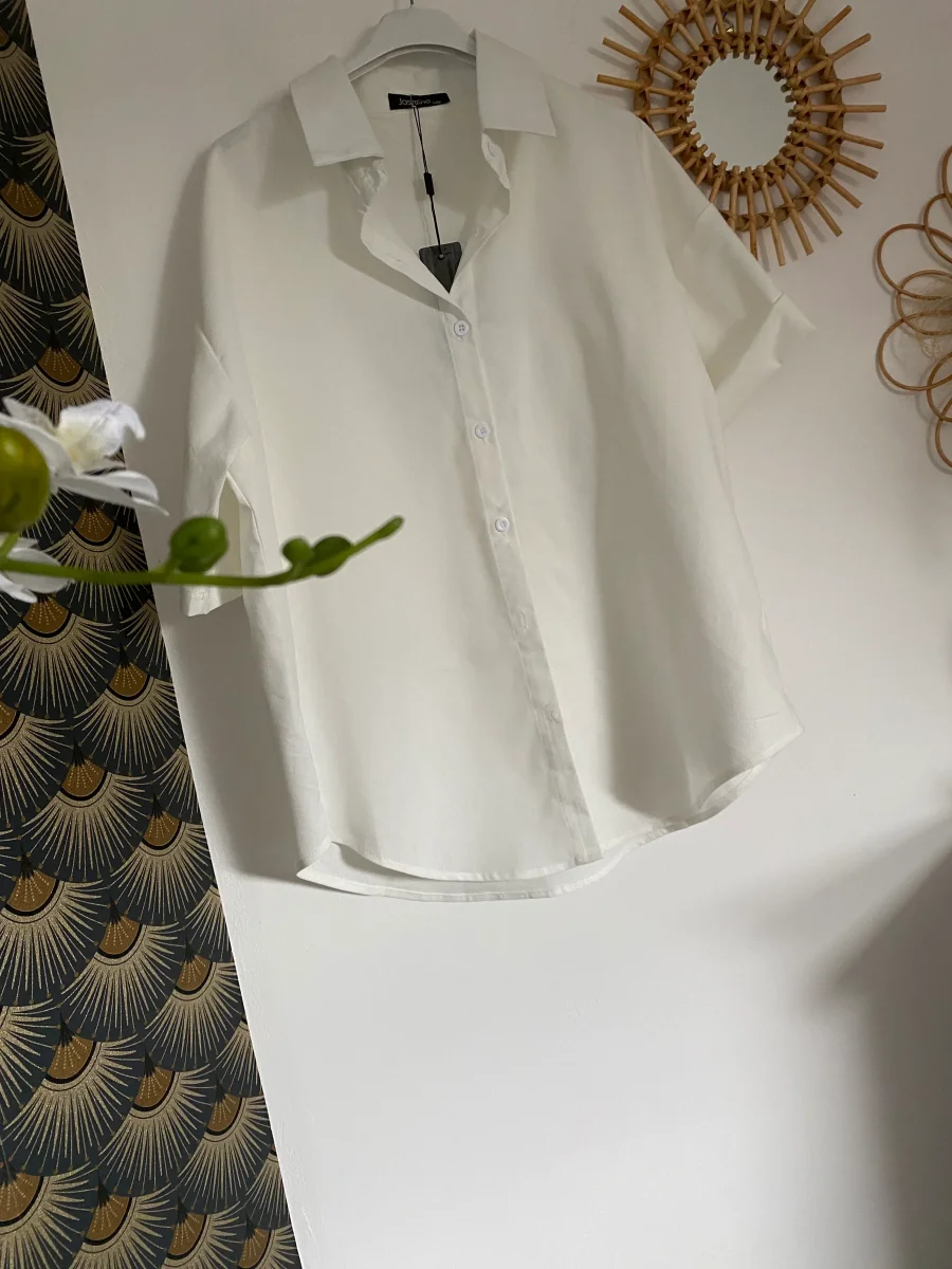 VESTE CHEMISE BLANCHE COLLECTION DOLCE VITA S/M OU L/XL – Image 3