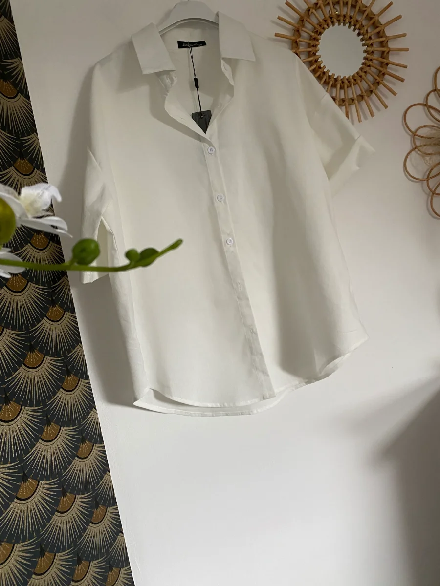 VESTE CHEMISE BLANCHE COLLECTION DOLCE VITA S/M OU L/XL – Image 6