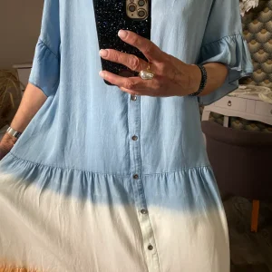 ROBE TAI ORANGE  EN LYOCELL  40/46