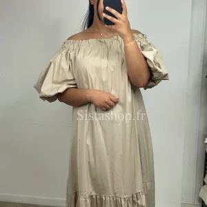 Robe beige Mélina