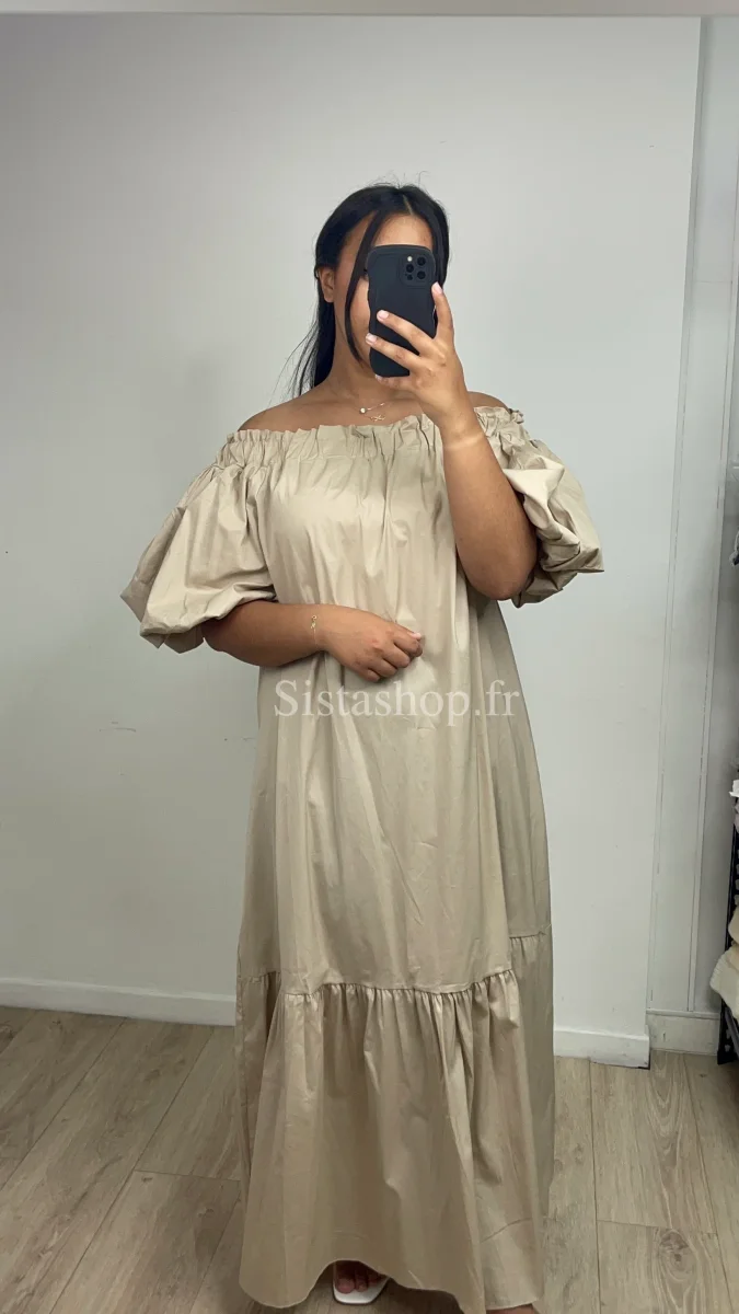 Robe beige Mélina