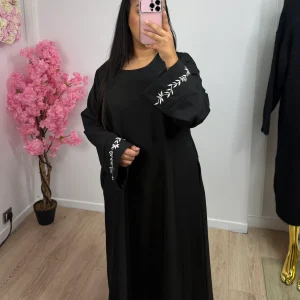 Abaya Fleur Noire