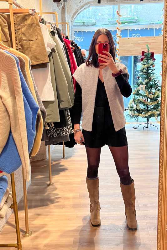 veste sans manche grise – Image 3