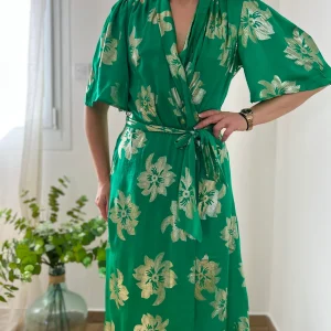 LA ROBE VERT ET DORÉ