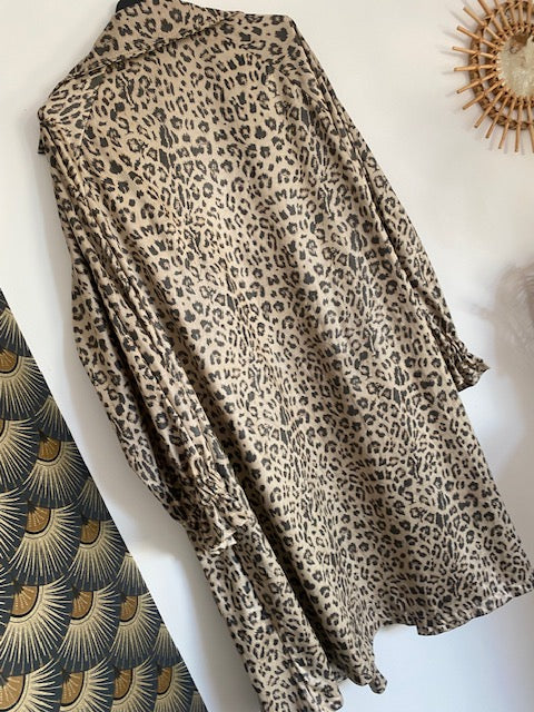 VESTE LONGUE LEOPARD COLLECTION BELLE TAILLE 44 AU 50 - Image 4