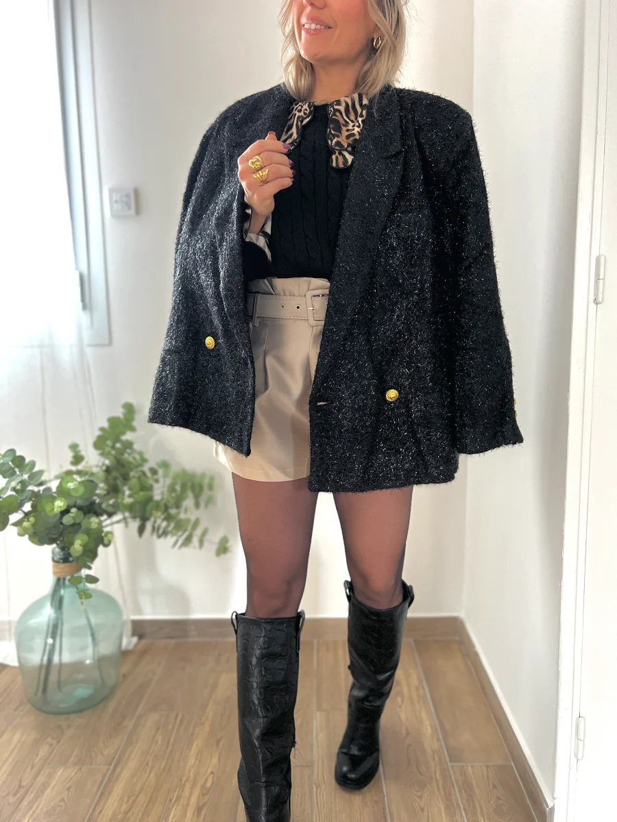 LE SHORT SATINÉ BEIGE - Image 3