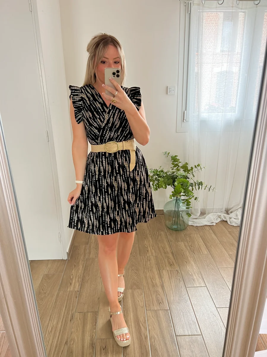 LES SANDALES COMPENSÉES DORÉES - Image 4