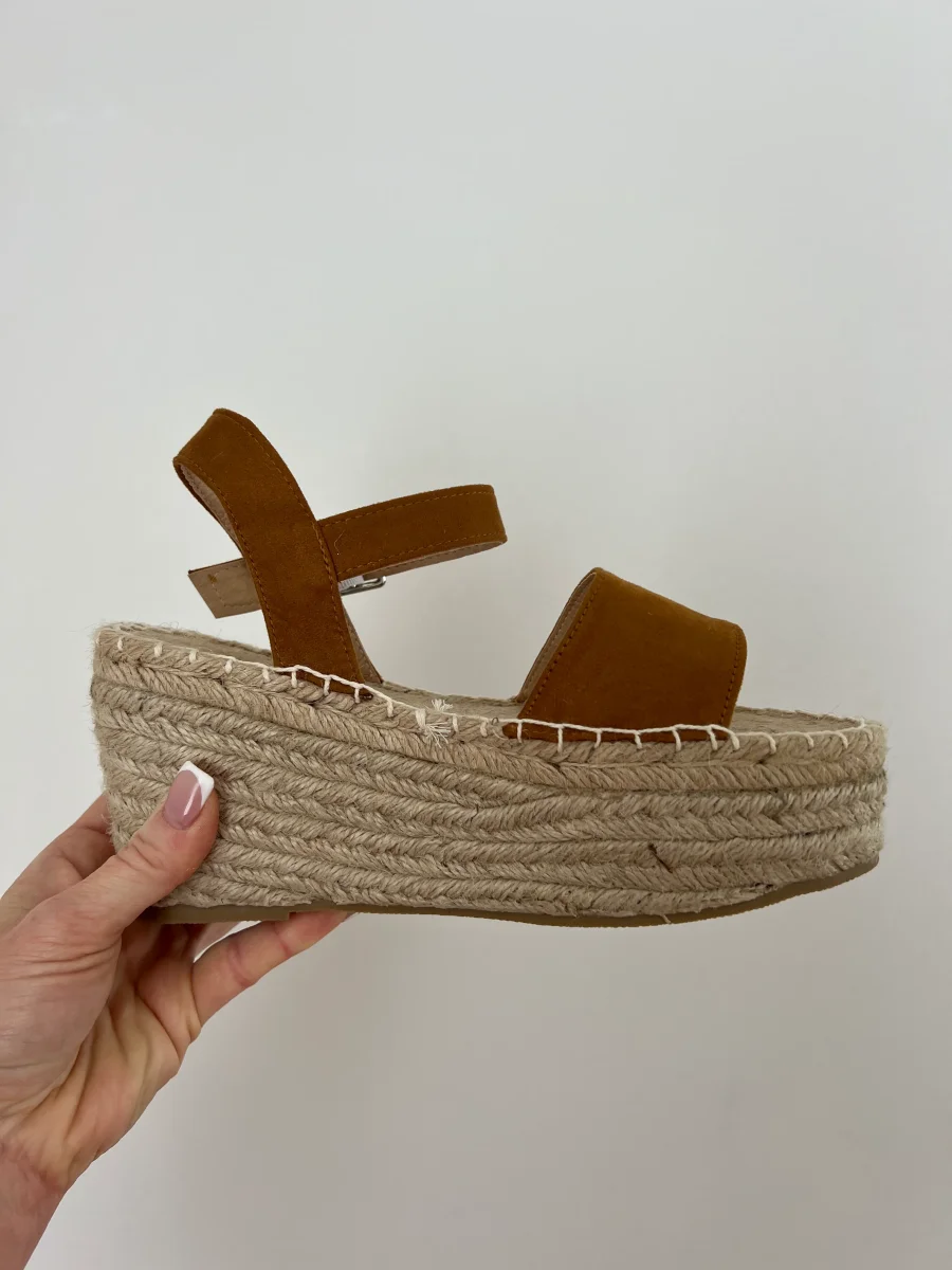 LES SANDALES COMPENSÉES CAMEL - Image 6