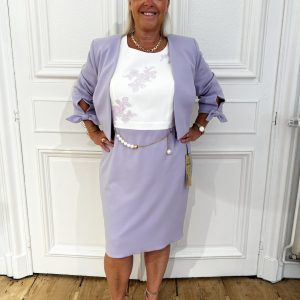 Veste courte + Robe Ceinture en perle Linea Raffaelli Taille 46