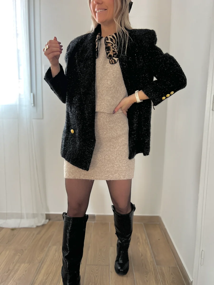 LA ROBE PULL BASIQUE BEIGE - Image 4