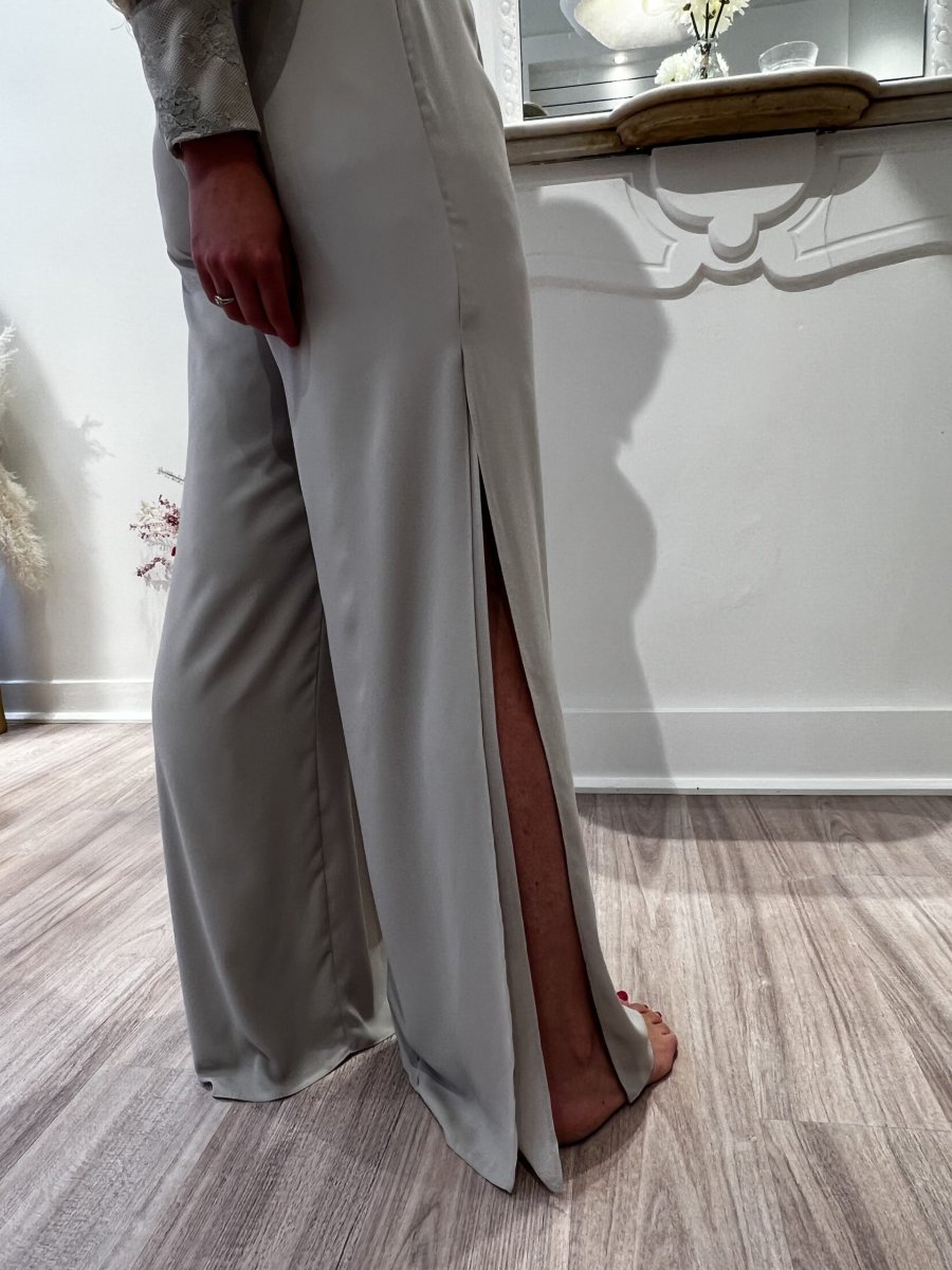 Ensemble Body Pantalon Sonia Peña taupe taille 40 - Image 9