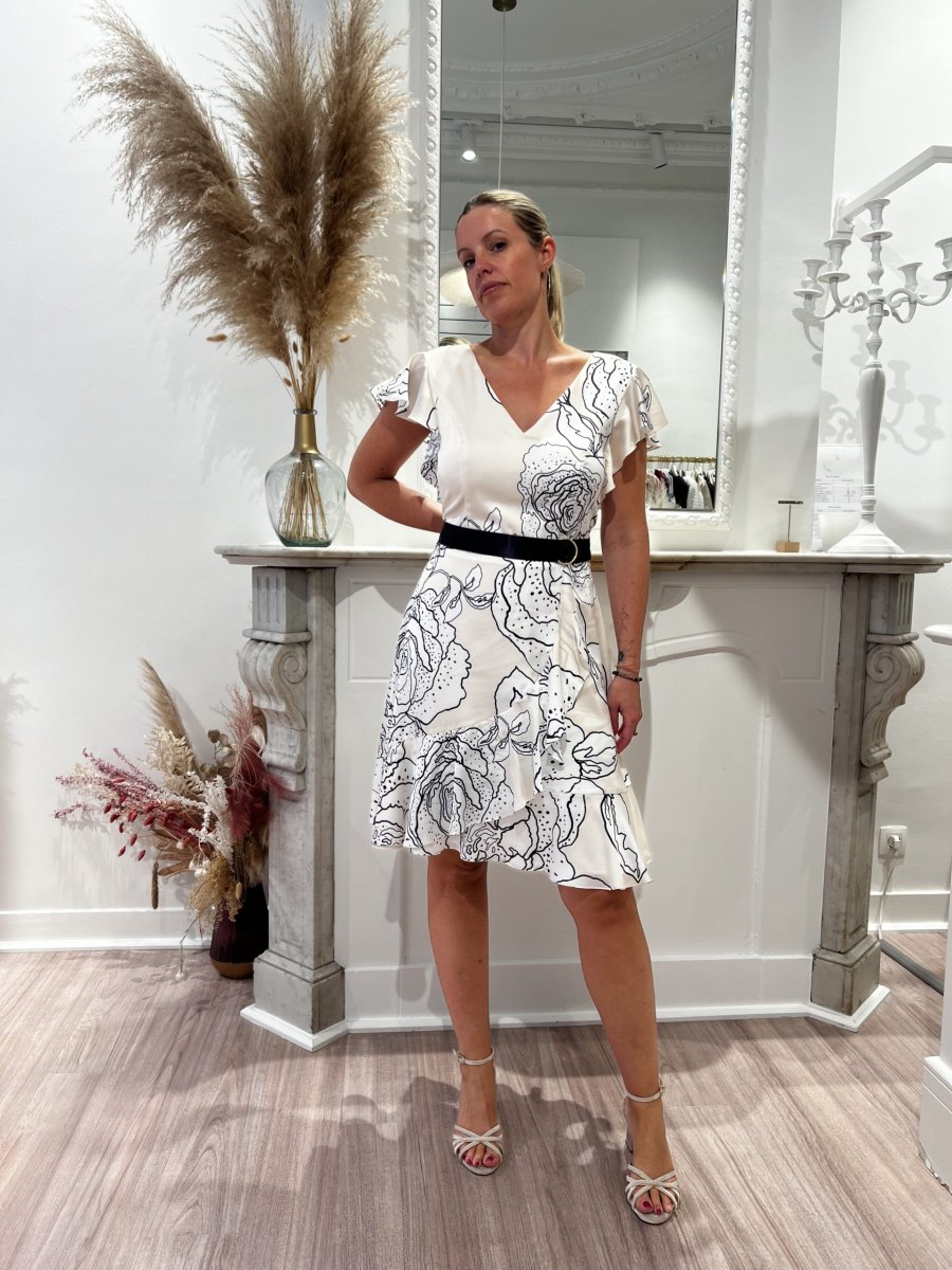 Robe 3/4 en satin Linéa Raffaelli Taille 42 - Image 3