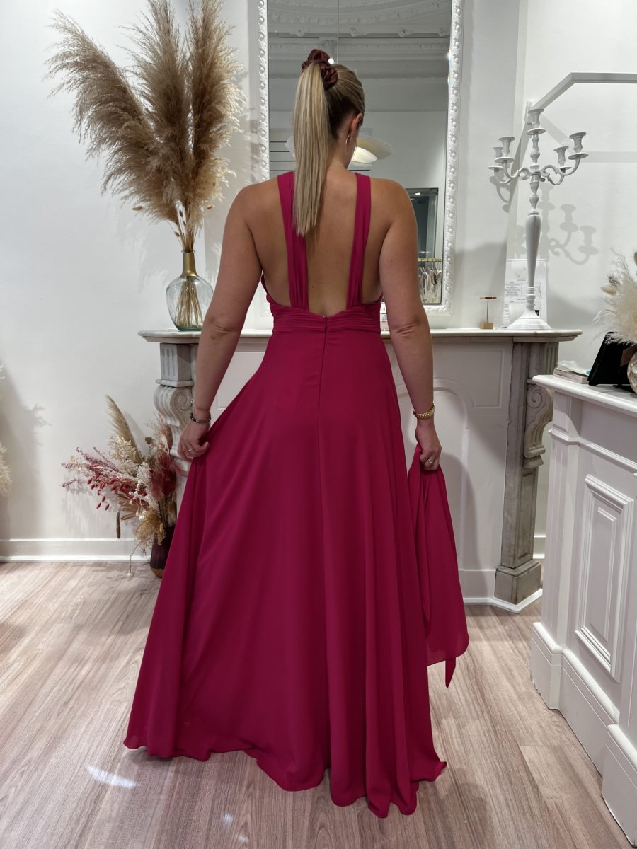 Robe longue Fuschia Sonia Peña Taille 38 - Image 6