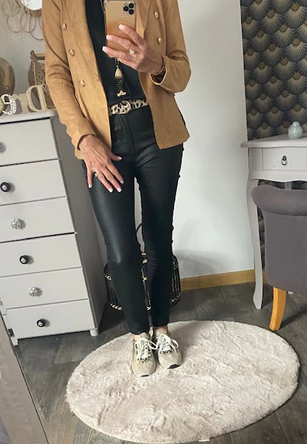 VESTE BLAZER SUEDINE MIA TAILLE S/M/L/XL – Image 6