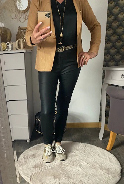 VESTE BLAZER SUEDINE MIA TAILLE S/M/L/XL – Image 7