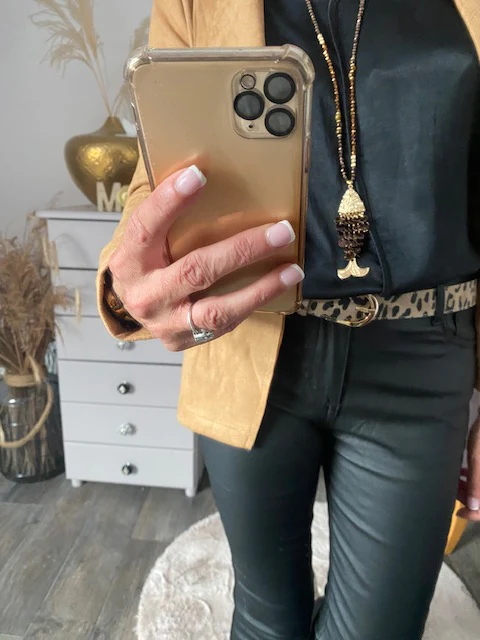 VESTE BLAZER SUEDINE MIA TAILLE S/M/L/XL – Image 4