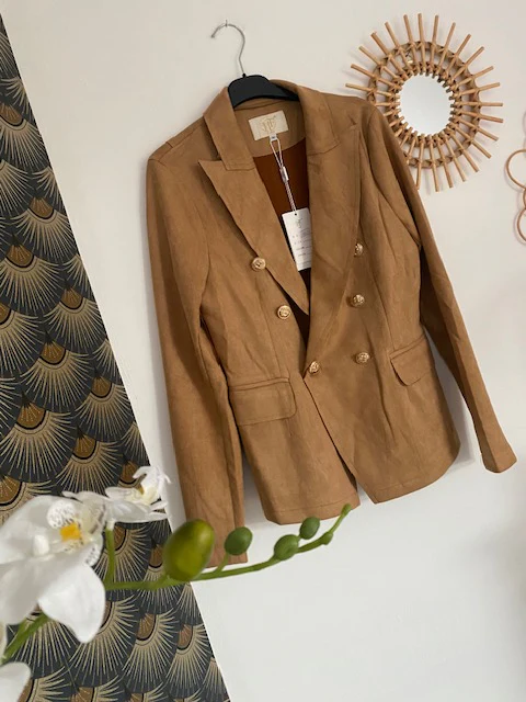 VESTE BLAZER SUEDINE MIA TAILLE S/M/L/XL – Image 3