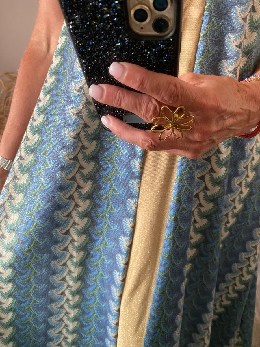 ROBE LUREX MILA BLEUE 36/44 - Image 5