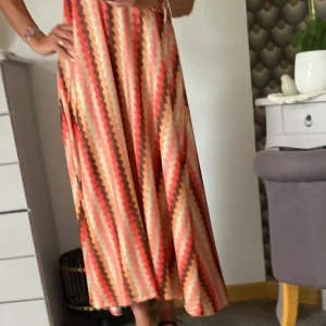 ROBE LUREX BRETELLES FINES ORANGE  36/44