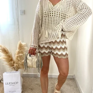 LE SHORT EN MAILLE BOHEME