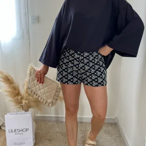 LE SHORT BRODERIE NOIR
