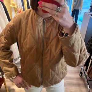 Veste matelassée camel