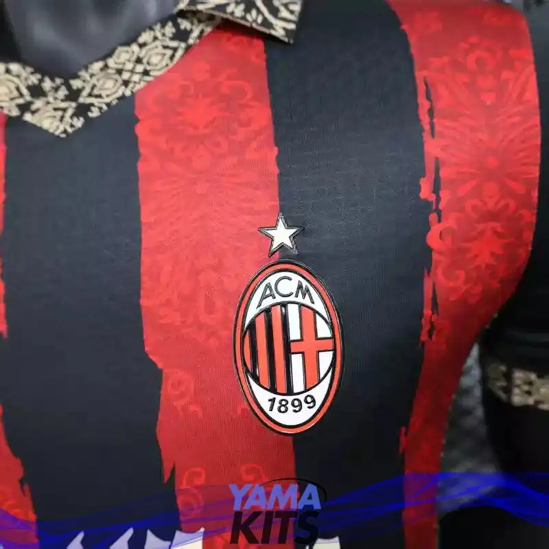MAILLOT AC MILAN CONCEPT "noir, rouge" 2025/2026 Version Player - Image 6