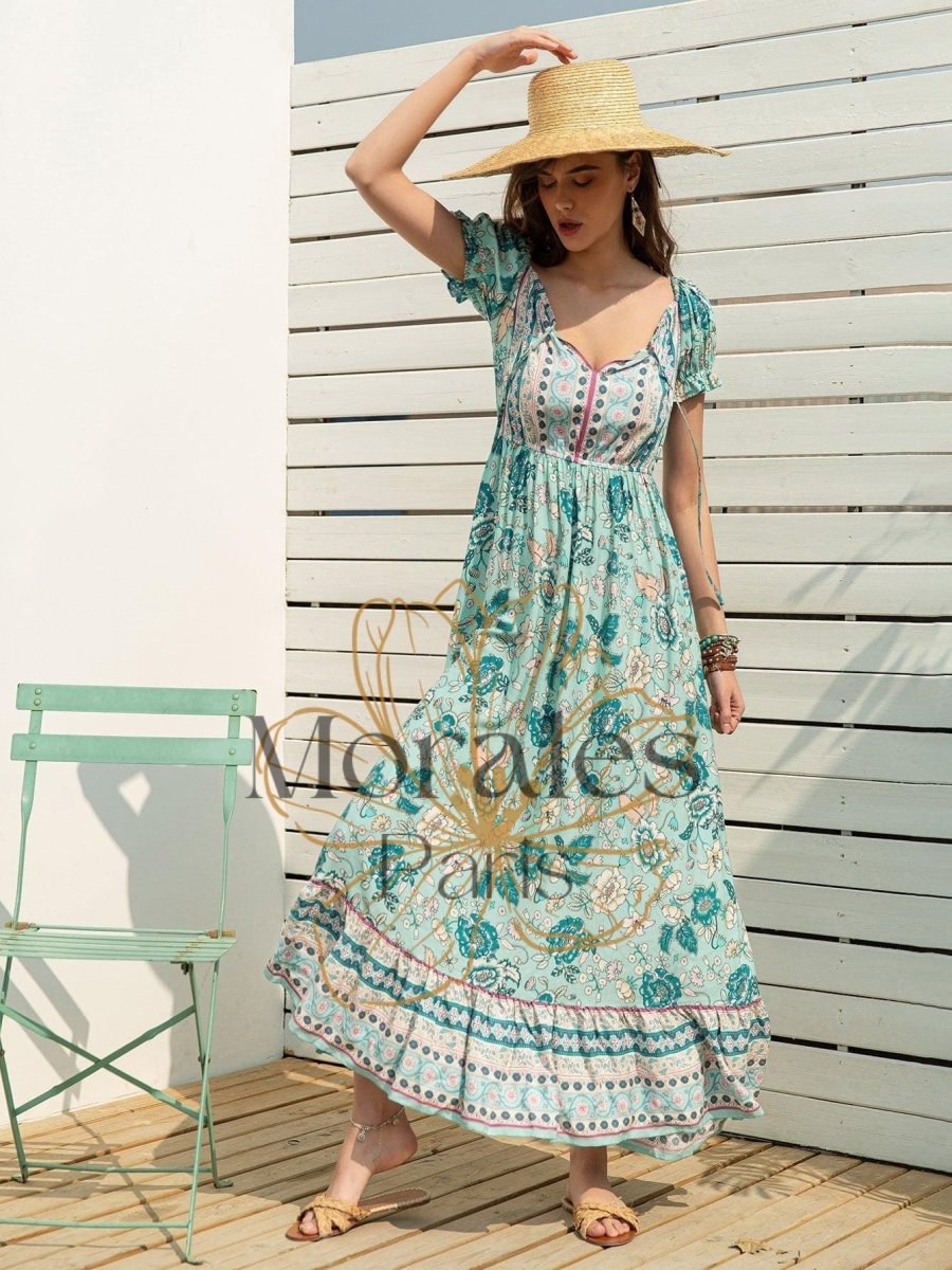 Robe Taille Haute Style Bohème