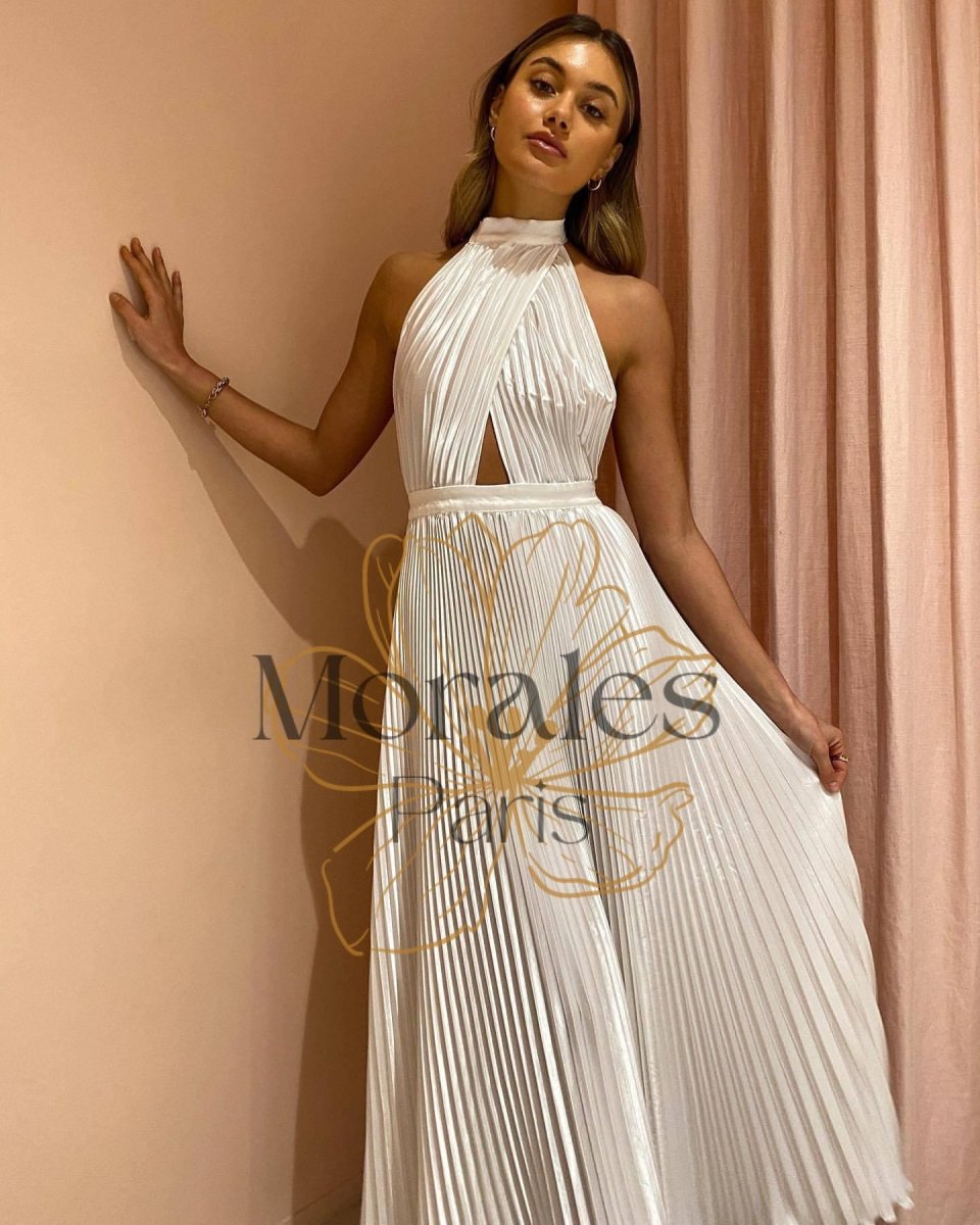 Robe De Mariage Bohème Blanche – Image 7