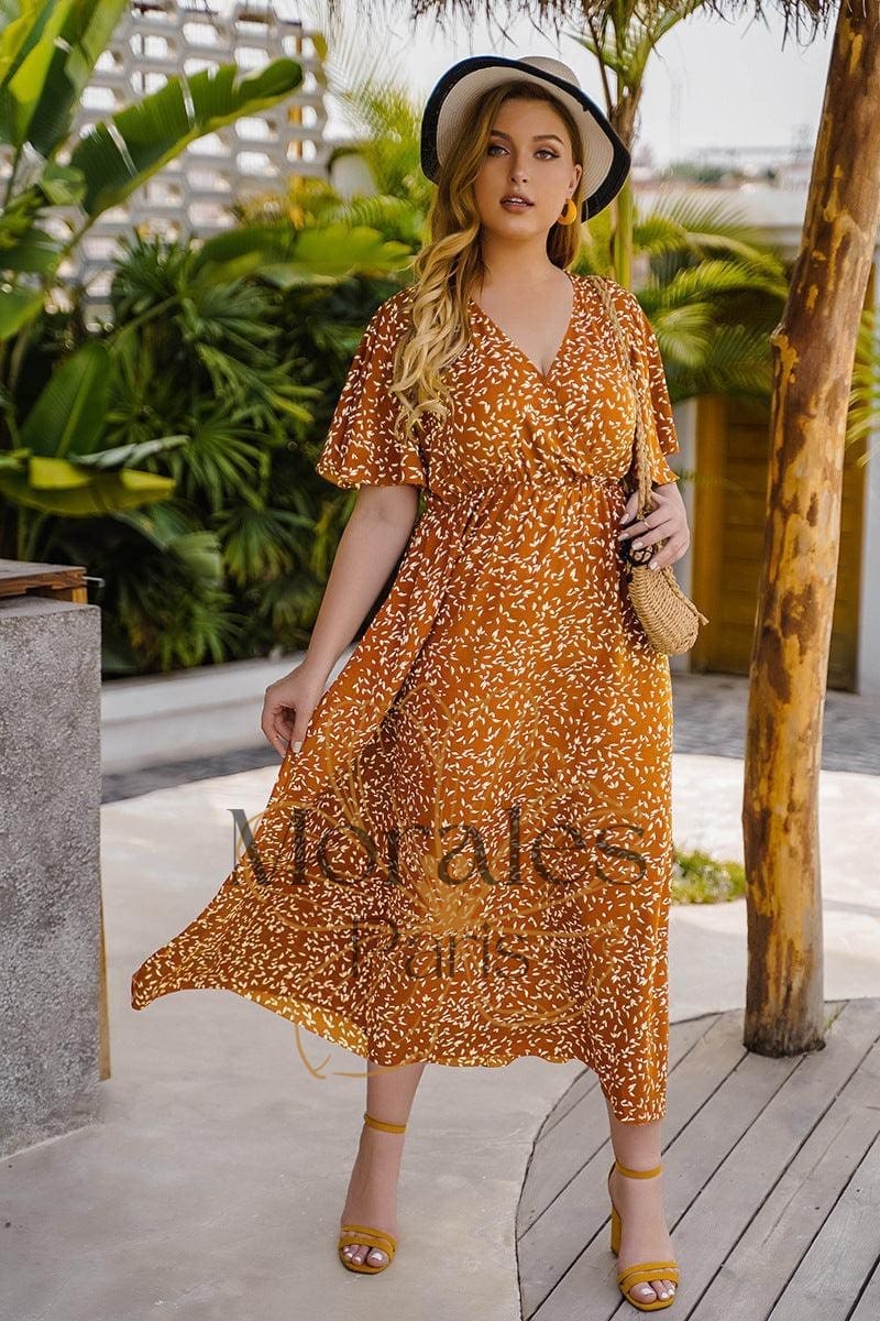 Robe Longue Bohème Jaune