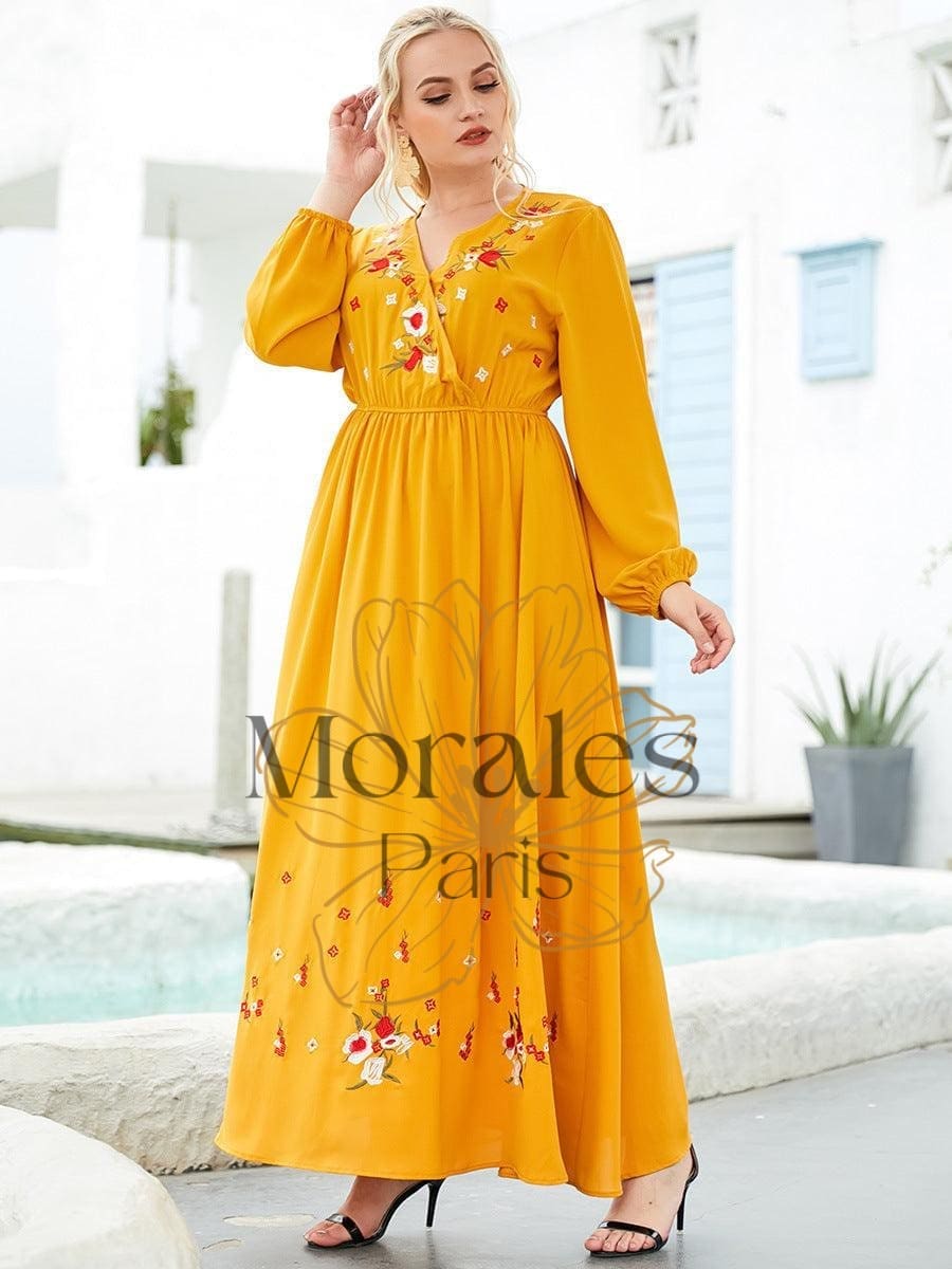 Robe Jaune Rétro – Image 3