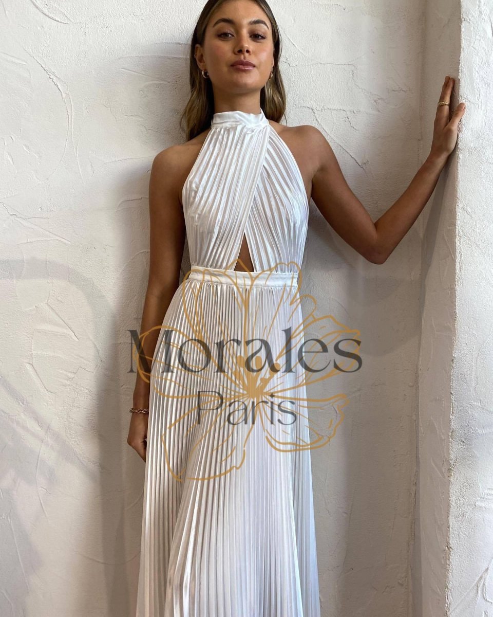 Robe De Mariage Bohème Blanche – Image 5