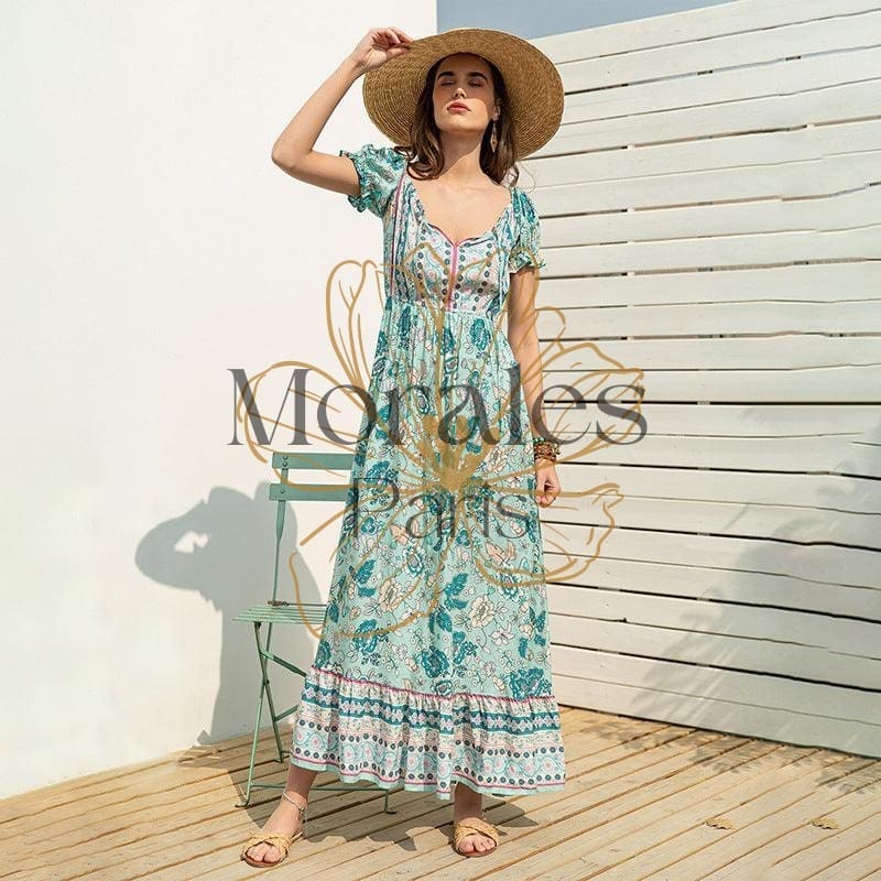 Robe Taille Haute Style Bohème – Image 7