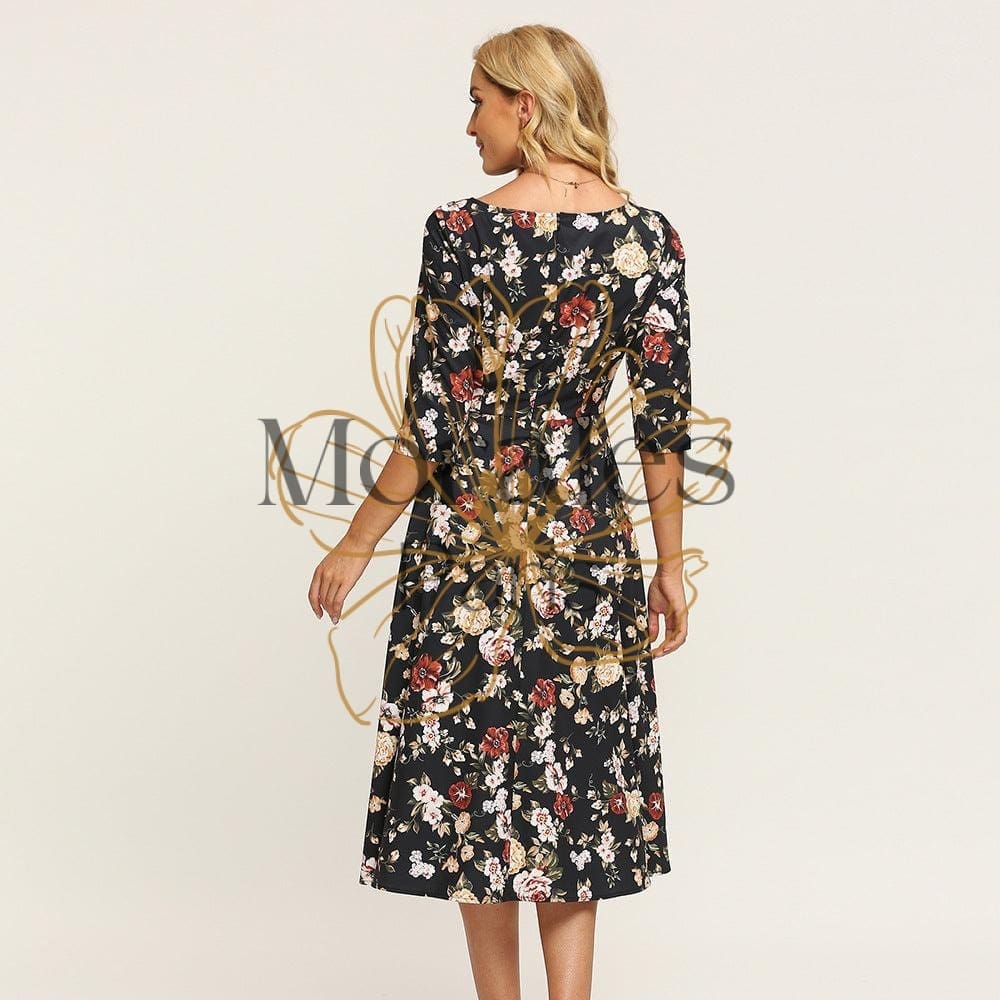 Robe À Fleurs D’Automne Bohemuan - Image 7