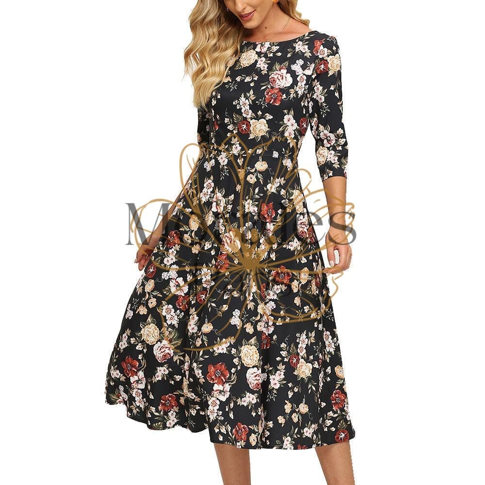 Robe À Fleurs D’Automne Bohemuan - Image 8