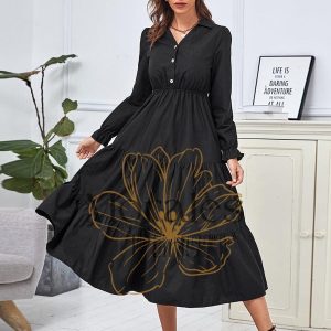 Robe Bohème D’Automne Et D’Hiver